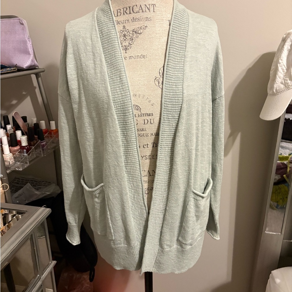 Madewell Soft Mint Cardigan Sweater